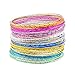 08-JSEA 50pcs Colorful Bracelet Bangles Set Stackable Indian Bangles Women Girls