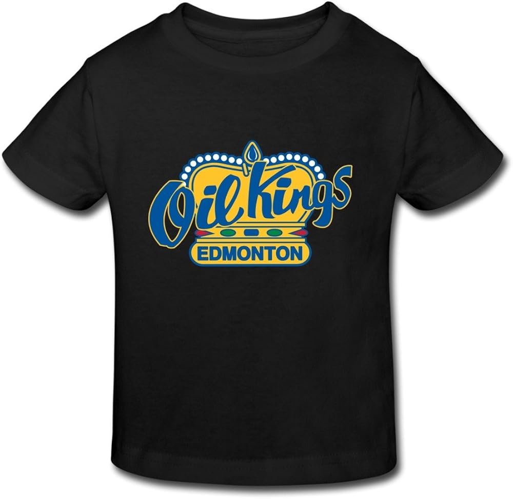Tavil EDMONTON OIL KINGS Little Boys Girls Short Sleeve T Shirt For Toddlers