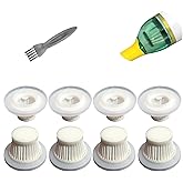 Feenynic 8 Pack Hepa Filters compatible with Compact Vacuum Cleaner as Seen on TV, Washable Filters Works with Compact Vacuum Cordless, Filters Compatible with Compact Vac. (Vacuum isn't included)