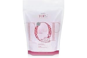 Italwax Top Line Pink Pearl Hard Wax 1.65lb (750g) – Semi-Creamy Shiny Pink Facial Wax for Sensitive Skin, Strong from First Pull, Highly Elastic for Precision Work – Made in Italy