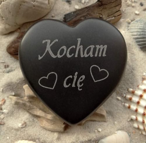 Herz Kocham Cie Polnisch Ich Liebe Dich Stein Gravur Amazon De Handmade