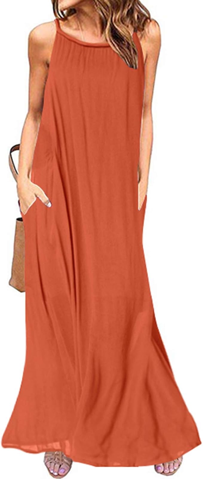 strappy maxi dress casual