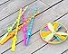 HYSTYLE Dragonfly Toy Plastic Twisty Flying Saucers Spinning Shooter Flying Disc Toys for Children - Package of 20 Assorted Colors