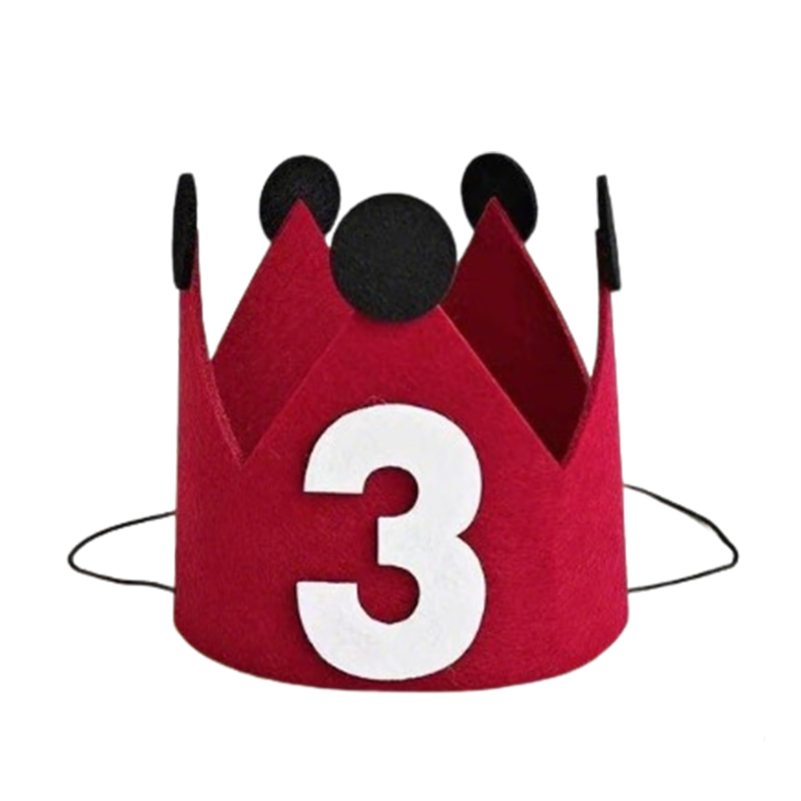 Birthday Crown, Birthday Crown Kids, 3rd Birthday Hat for Boys Girls Pet Cheers to 3 Years Old Party
