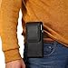 Premium PU Leather Vertical Case Executive Holster Belt Clip Pouch for LG G5 / LG Stylo 2 V / Stylus 2 / LG V20 / V10 / LG K7 K10 / LG U / LG X Power / LG X5 / LG X Max / Match (Black)
