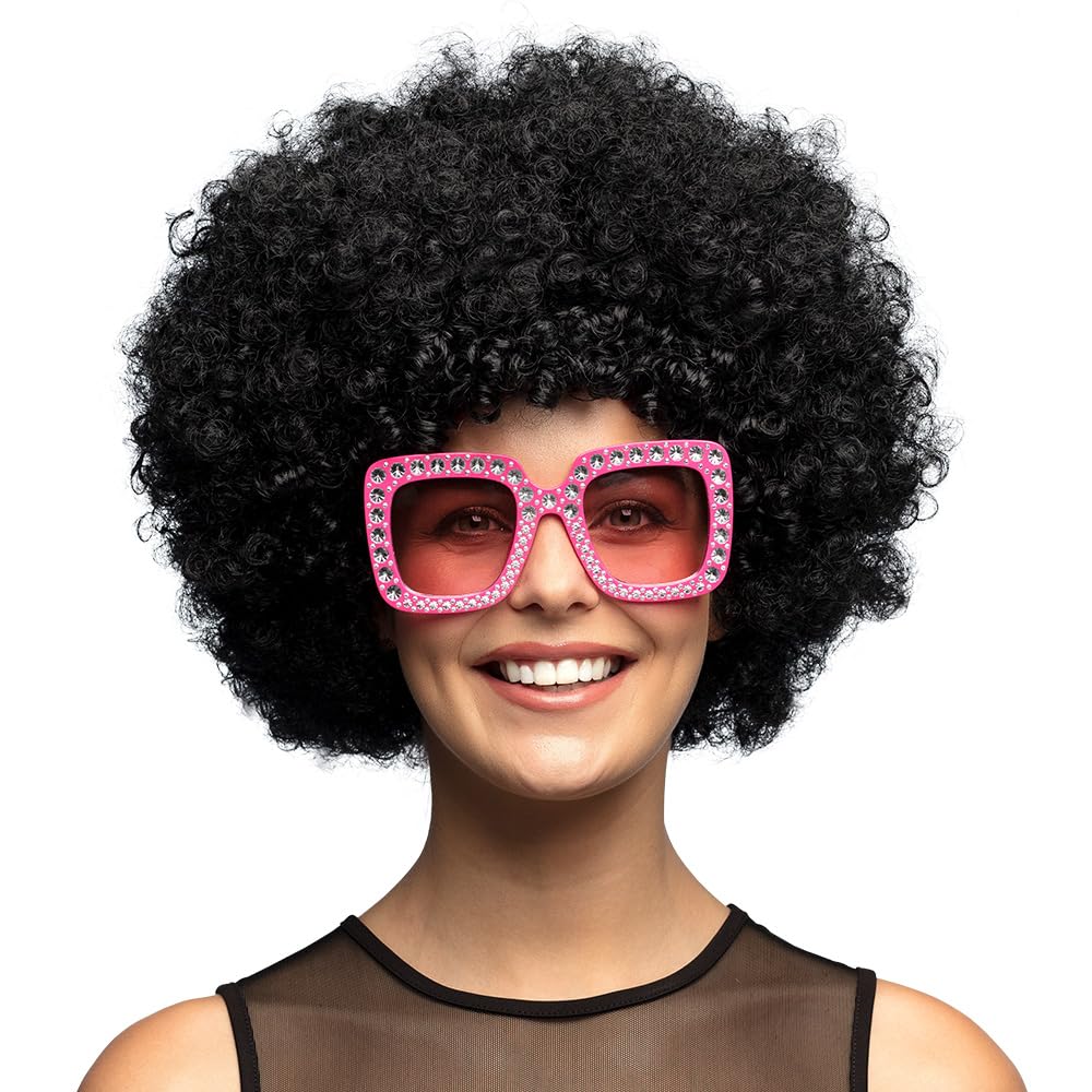 Boland - Curly wig for adults, short hair hairstyle made of synthetic hair, wig for carnival, Halloween and JGA, accessory for fancy dress costumes