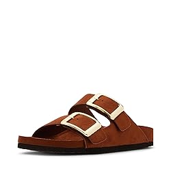 Madden Girl Women's Bodiee Slide Sandal, Chestnut, 7