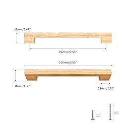 Evionlin Burlywood Square 7-1/2in 6 pcs Wooden