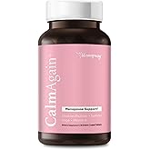 BB Company CalmAgain for Menopause Anxiousness, Mood Balance for Women | Stay Calm, Lower Cortisol, Fewer Mood Swings | Siberian Rhubarb, Sage, Saffron | Menopause Relief | 30 Ct