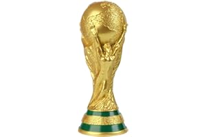 Yiwoop 8/10/14IN World Cup Trophy Replica Resin Soccer Collectibles Sports Fan Trophies Gold Bedroom Office Desktop Decorations