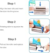 UDQYQ Toothpaste Squeezer 2 Pack Stainless Steel Tube Wringer Gloss Finish view 6
