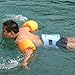 ZWZCYZ Floaties 1 Pair/2pcs Inflatable Swim Arm Bands Floatation Sleeves Swimming Rings Floats Tube Armlets for Kids and Adult (Orange)