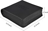 LIOVODE DVD Case 128 Discs 64 Booklets Capacity Storage Wallet Black view 6