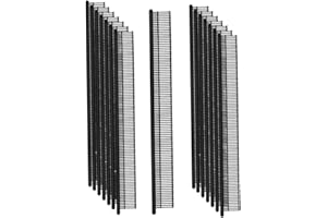 NEX&CO Mini Stitch Fastener Refills, 10000 Pcs 4.4mm / 0.18inch Extra Fine Stitch Gun Fasteners, Tiny Smallest Clothing Tag Barbs Attachments for All Micro Tag Gun(Not for Standard) - Black