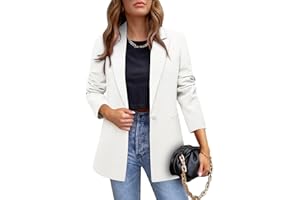 CHICZONE Womens Casual Blazer Long Sleeve Open Front Lapel Button Work Office Blazer Jacket