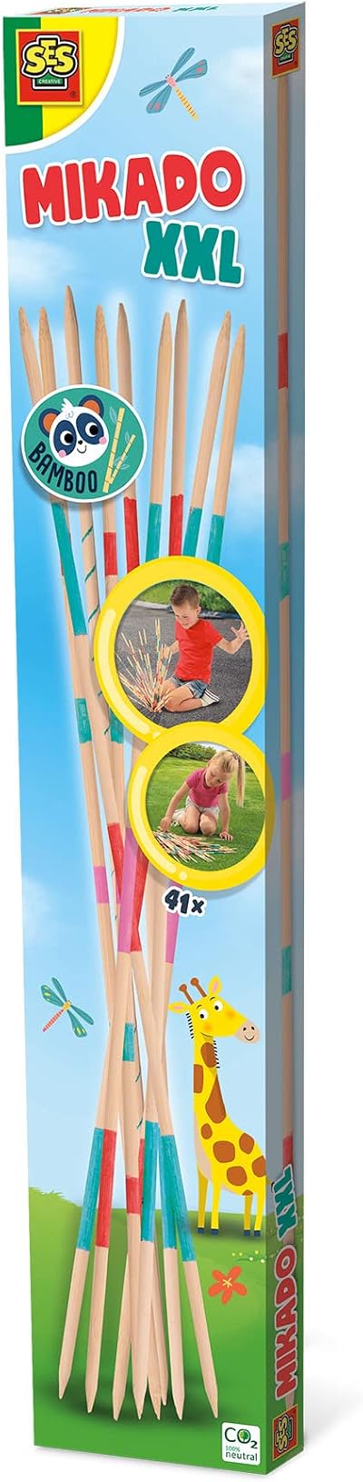 SES Creative Mikado XXL Bamboo 50cm 41 Sticks Outdoor Game Age 3+