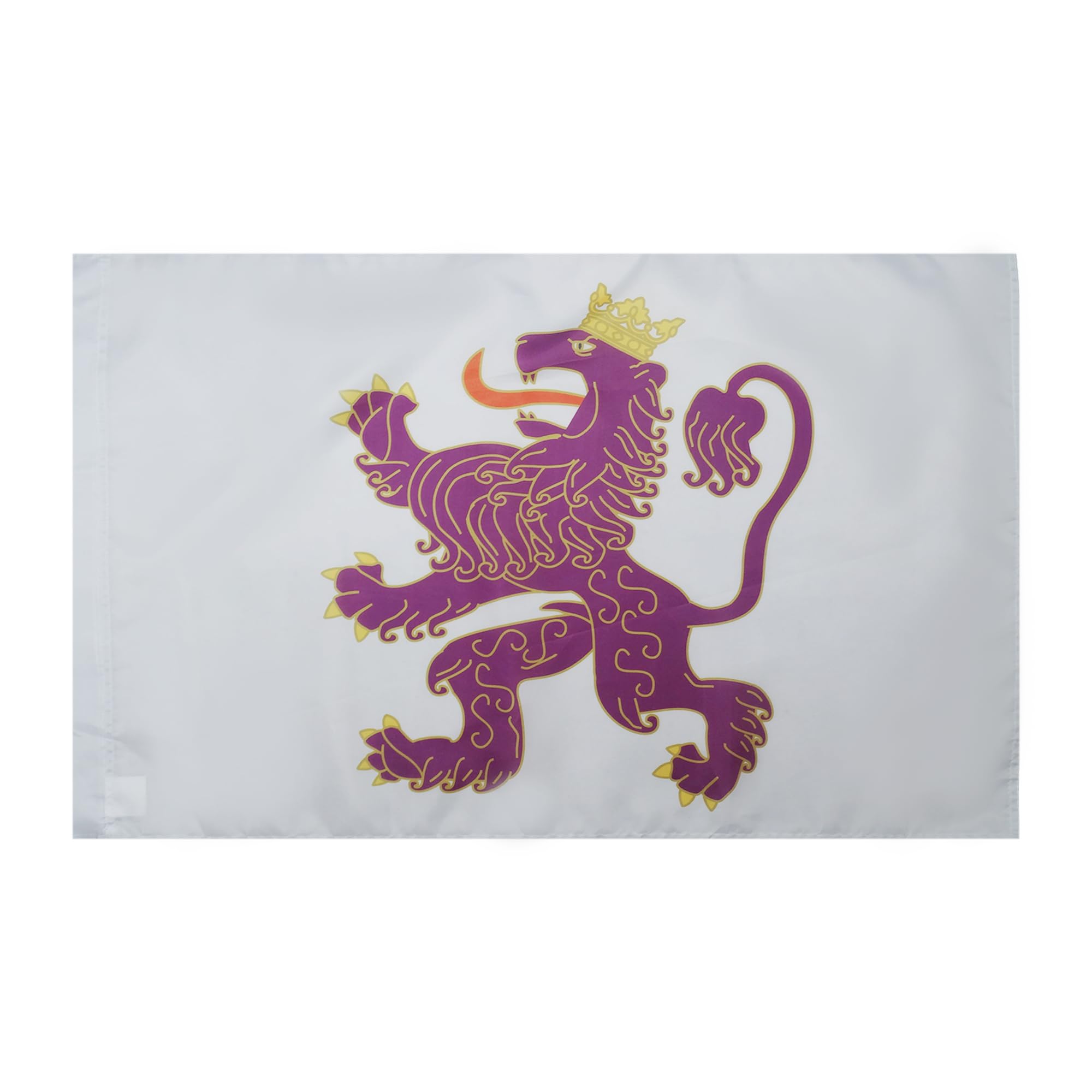 AZ FLAG - Kingdom of León 910-1230 Flag - 2x3 Ft - Leonese Banner with Sleeve - 100% Polyester - Fade Resistant - Vivid Colors - 2' x 3' Feet - 90x60 Cm