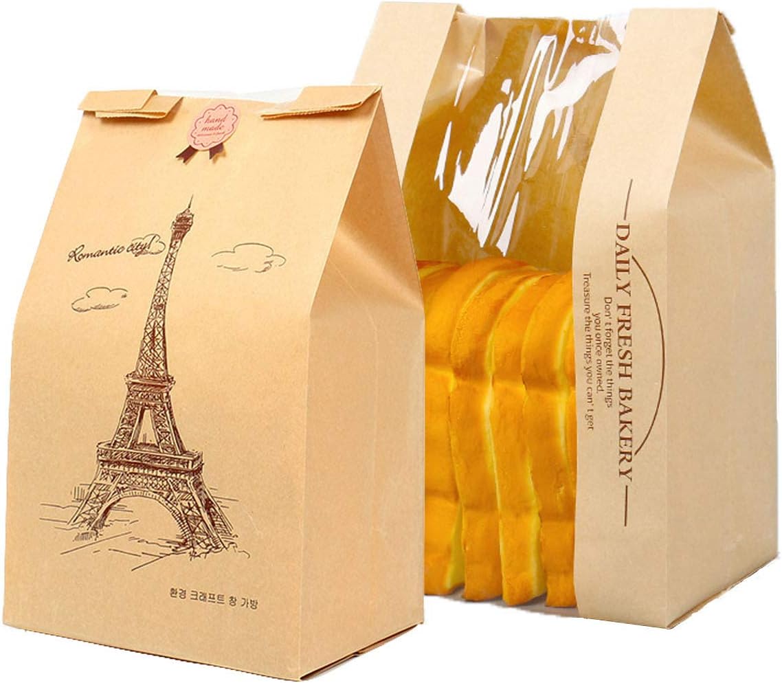 Elufly Paper Bread Bag Reusable Keep Fresh and Clean Bread Storage Bag