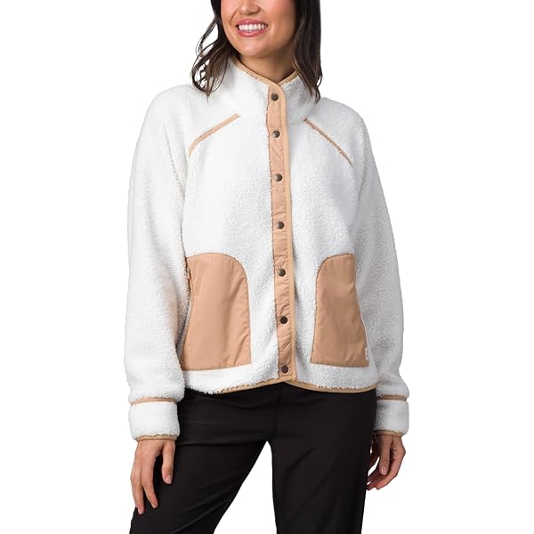 Amazon.com: 32 Degrees womens cozy sherpa snap Jacket (XS, Black