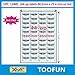 TOOFUN Amazon FBA Label (100 Sheets, 4400 Labels) 44-up Labels 48.525.4mm on A4 White Self Adhesive Shipping Mailing Stickers for Laser/Inkjet Printer, Meets Amazons FBA Requirements