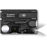 Victorinox Swiss Pocket Knife, Swiss Card Lite, 13 Functions, Multi Tool with Blade, Screwdriver 5 mm, Scissors, Black