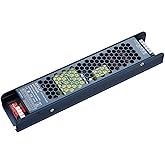 JOYLIT 24V Power Supply 400W CE, 100-130V AC Convert to DC 24 Volt LED Driver 16.7A Max, Ultra Thin Fanless LED Transformer for LED Tape, 3D Printer, CCTV (24V 400W)