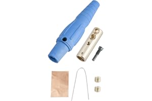 Marinco CLS2FB-D CLS Cam Type, Series 16 Inline, Single Pin Connector, 400 Amp, 600 Volt, 6 - #2 AWG, Female - Blue (D)