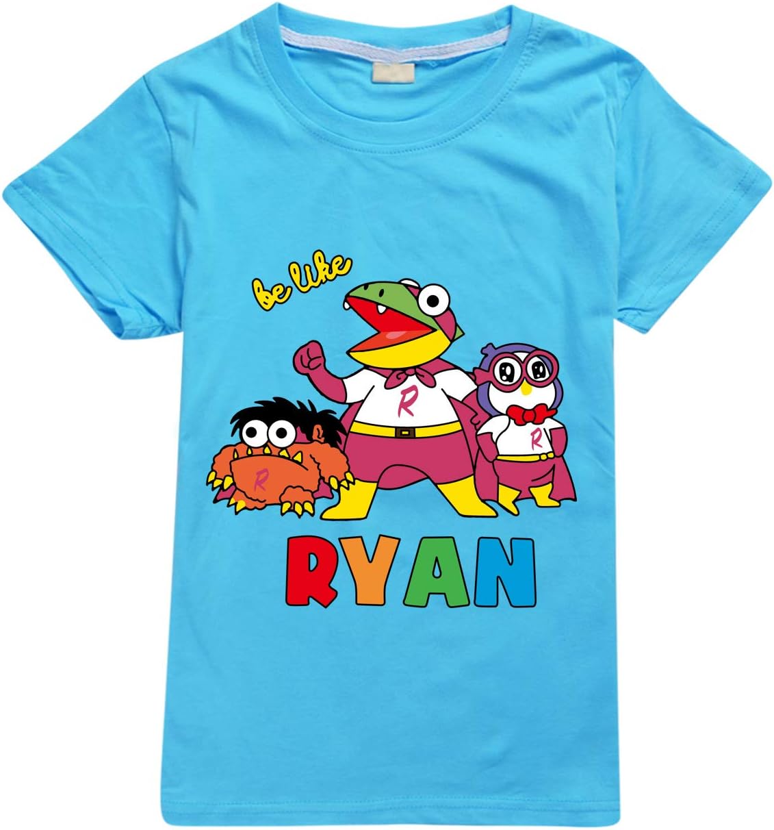 Thombase Boys & Girls Ryans World Vlogger YouTube Toy Review Kids Captain T-Shirt