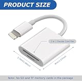 SHUXIA SD/TF Card Reader for iPhone iPad 2 in 1 USB Camera Adapter view 2