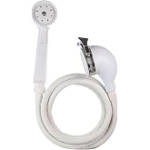 Danco VersaSpray Portable Handheld Shower Head Sprayer, White (10086)