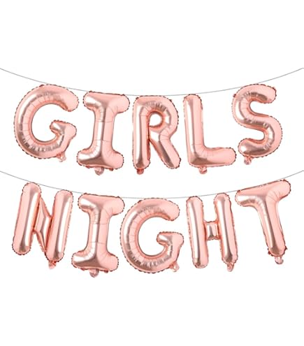 Girls Night Decorations - No Boys Allowed Balloon Set With Cloud & Star Designs (34 Pieces)