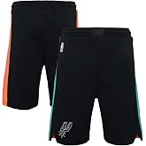 San Antonio Spurs NBA Kids Youth 4-20 Black City Edition Shorts