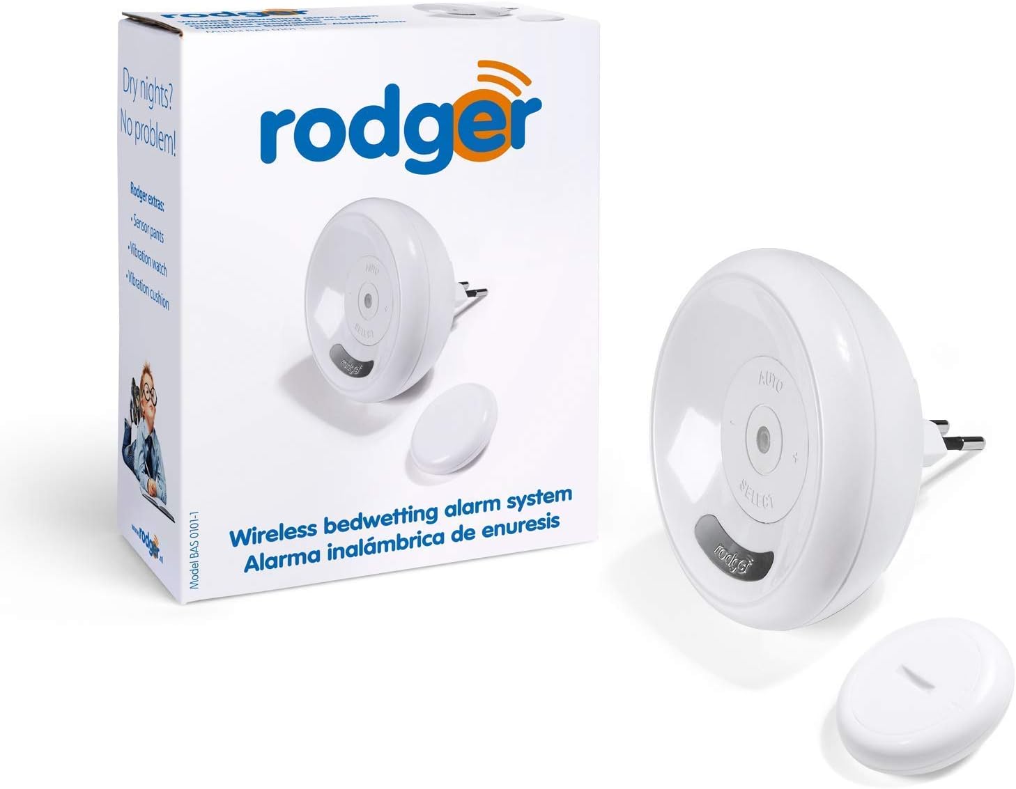 Rodger Bedwetting Alarm System with 2 Sensor Briefs Amazon.co.uk Baby