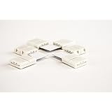 HitLights RGB SMD 5050 (10mm) LED Light Strip Gapless 'L' Connector, Multicolor - Gapless (4 Pack) Strip to Strip Connector