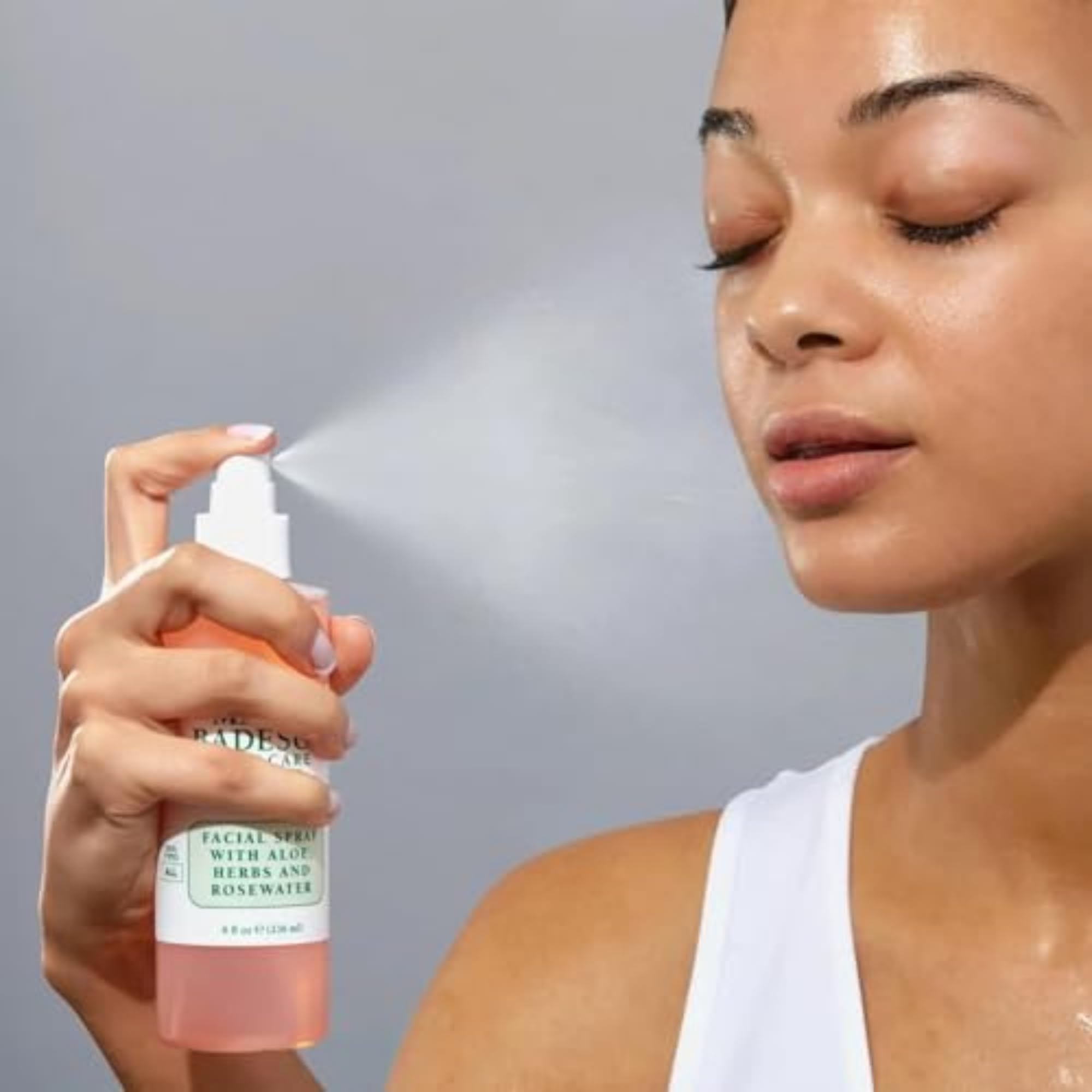 Mario Badescu Facial Spray with Aloe, Herbs and Rose Water for All Skin Types, Face Mist that Hydrates, Rejuvenates & Clarifies