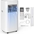 8500 BTU Portable Air Conditioners Cool Up to 360 Sq.Ft,3 IN 1 portable ac unit with Remote Control/LED Display/24Hrs Timer/Window Installation Kit & Screwdriver,White