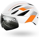 Odoland Adult Bike Helmet with Detachable Magnetic Sun Visor,Bicycle Helmet Mountain Road Bike Cycling Certified Lightweight 