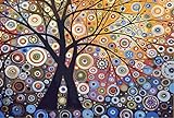 [ New Release ] Diy Oil Painting by Numbers, Paint by Number Kits - Glare Tree Pachira 16*20 inches - Digital Oil Painting Canvas Wall Art Artwork Landscape Paintings for Home Living Room Office Christmas Decor Decorations Gifts - Diy Paint by Numbers Diy Canvas Kit for Adults Advanced Children Seniors Junior - New Arrival - No. D182
