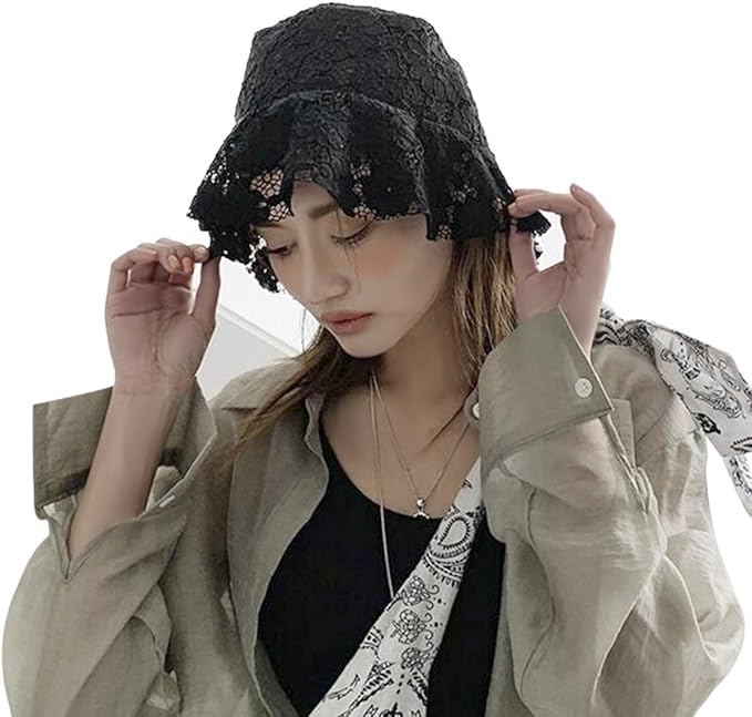 Amazon ひよけ帽子 レディース 春夏 キャップ Uvカット ハット エレガント レース柄 女優帽子 バケットハット 折りたためる 漁師帽子 通気速乾 サンバイザー レトロ風 通勤通学 ビーチ リゾート お出かけ ファッション小物 日焼け止め 紫外線対策 黒 キャップ 通販