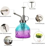 ZIUHEOA Plant Mister Glass Watering Spray Bottle 6.4 Tall 200ml Army Green view 2