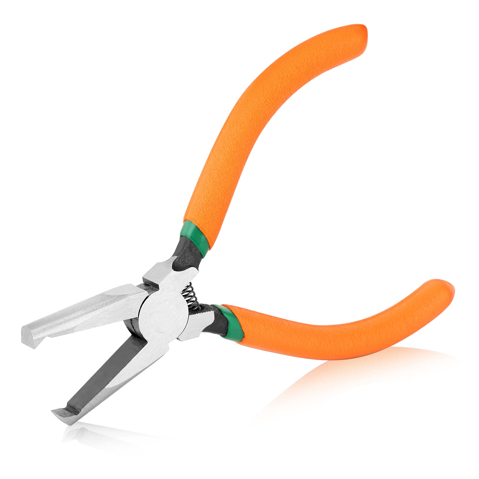 SPEEDWOX Transverse End Cutter with Flush Jaw SMT/SMD Chip Cutters 6 Inches End Cutting Pliers Side Cutting Pliers with Spring Nipper End Cutter for Hard-to-Reach Places