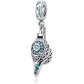 SOUKISS Magic Lamp Charms 925 Sterling Silver Crystal Pendants fit Pandora Bracelet Necklace
