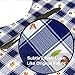 Vinyl Tablecloth, LEEVAN Wipe Clean Heavy Weight Kitchen Rectangle Table Cover Spill-proof Water-proof Oil-proof Dining Vinyl Tablecloth, 54 x 84 Inch - Blue Checkered