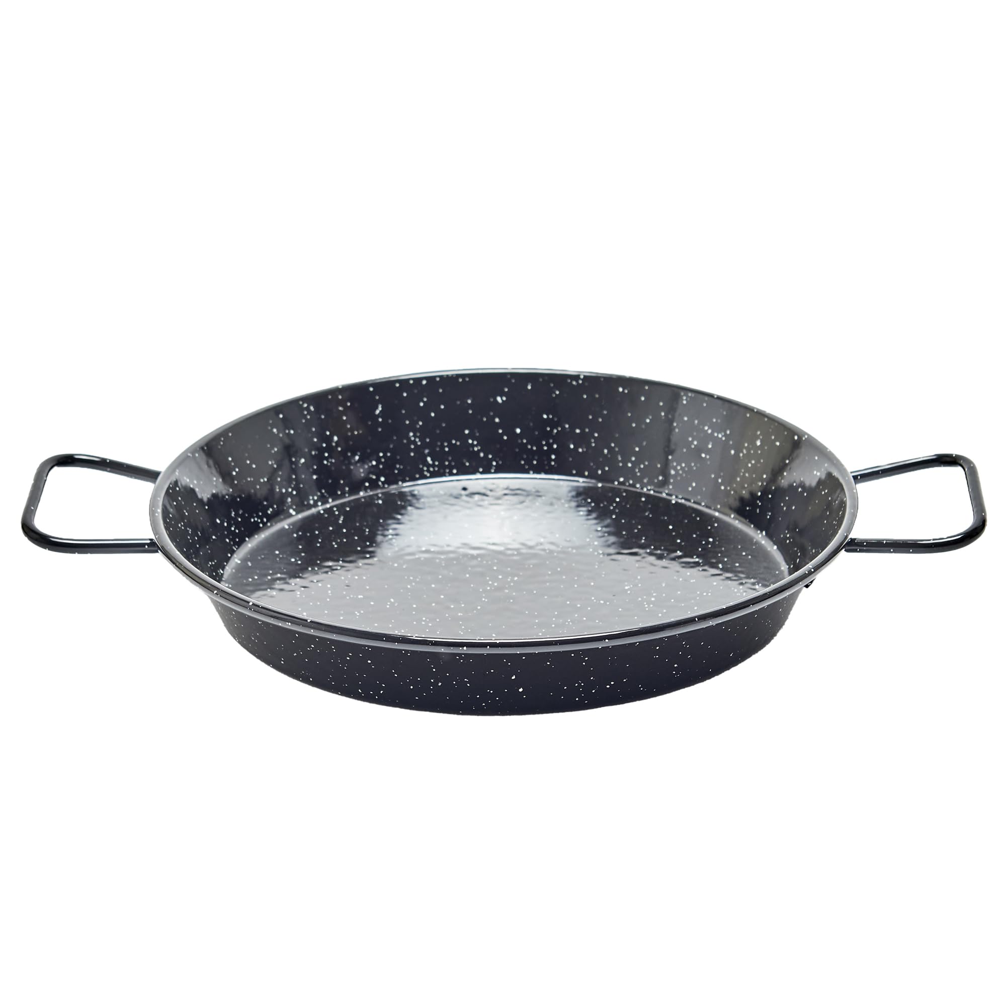 La Ideal Enamelled Steel Paella Pan, Black, 20 cm