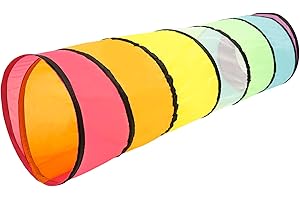 Kids Play Tunnel for Toddlers with Round Opening Pop Crawl Through Tunnel for Toddlers Babies Children or Pets 46x180cm