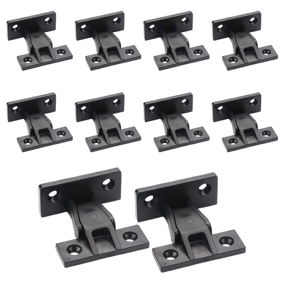 10 Pcs Push-in Plinth Fasteners, ABS Press Fit Panel Clips, Quick Fitting Furniture Panel Connectors for Kitchen Cabinets, Wardrobe, Bed, and Table
