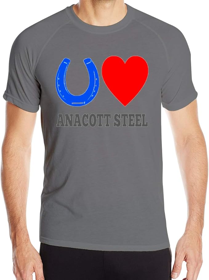Blue Horseshoe Loves Anacott Steel Men S Short Sleeve Short Sleeves Running Top Breathable Fast Drying Sports T Shirt Amazon De Bekleidung