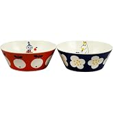 Yamaka Shoten MOOMIN MM032/4-79 Bowl Pair Diameter Approx. 5.1 inches (13 cm) (150 ml) Microwave Safe Scandinavian Present Made in Japan