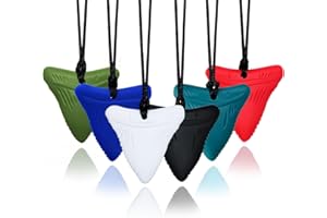 Chew Necklaces for Sensory Kids, 6 Pack Chewy Necklace Sensory Toys for Autism, ADHD, Anxiety or Other Special Needs- Reduces