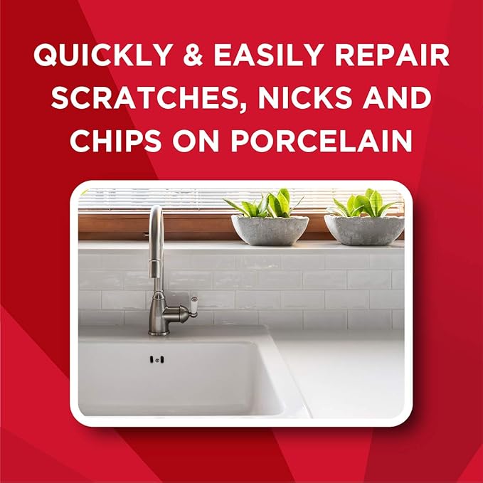 Amazon Com Magic Porcelain 2 Part Epoxy Chip Fix White Home